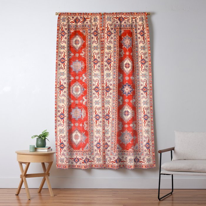 Red Divine Vines Window Curtain Gallery Image 5