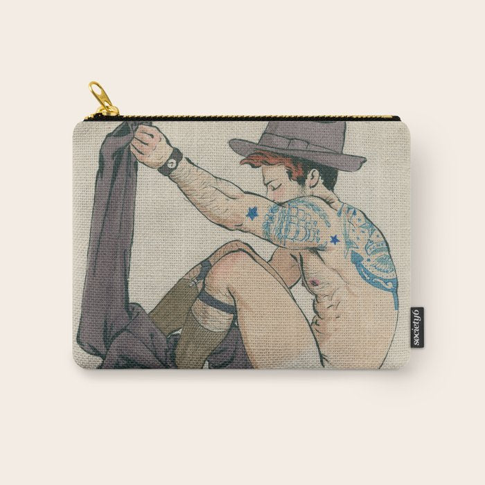 Youth Disrobing  Carry All Pouch Gallery Image 1