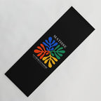 Nature Leaf Cutouts II: Night Edition | Mid-Century Henri Matisse Series Yoga Mat Gallery Image 1