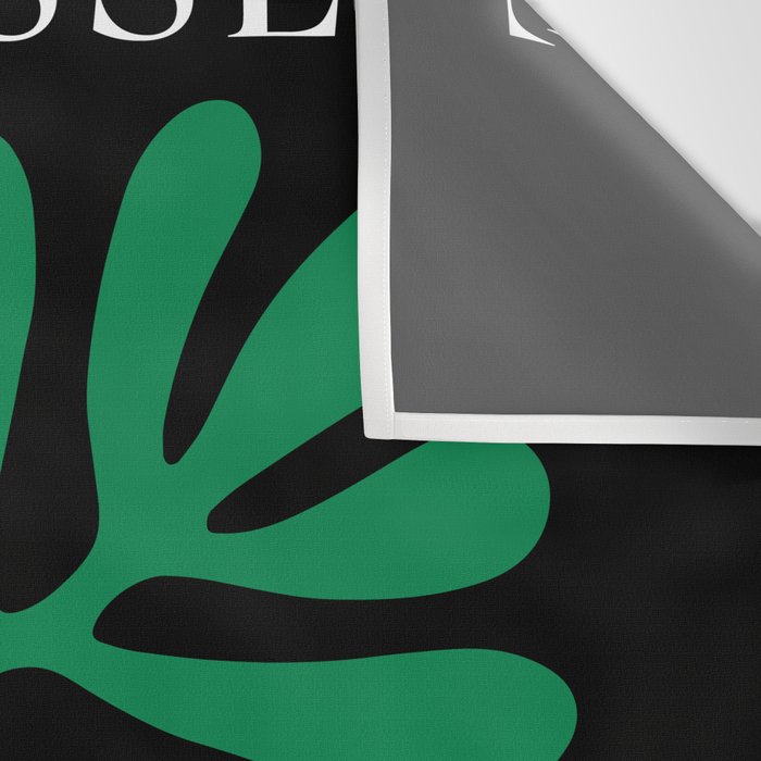 Nature Leaf Cutouts II: Night Edition | Mid-Century Henri Matisse Series Wall Tapestry Gallery Image 3