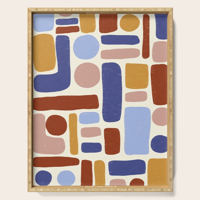 Abstract No.8 Serving Tray Gallery Image 1