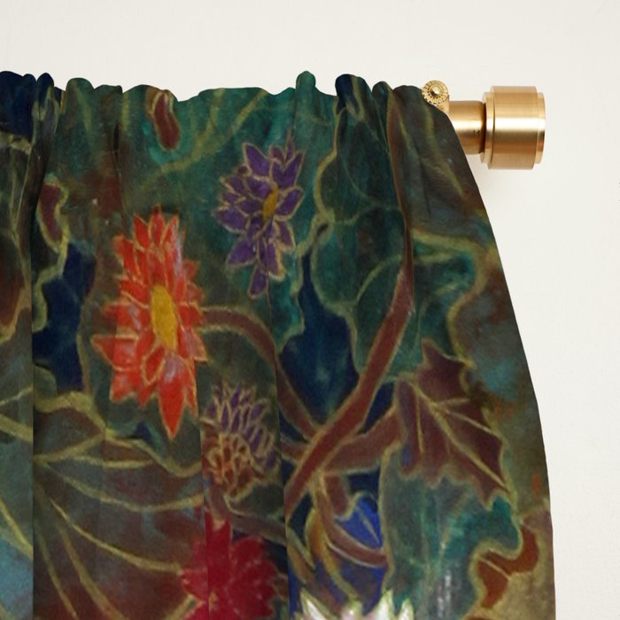 flower Japanese painting Window Curtain Gallery Image 2
