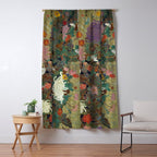 flower Japanese painting Window Curtain Gallery Image 5