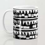 Wine Bottles in Black And White #decor #society6 #buyart Coffee Mug Gallery Image 3