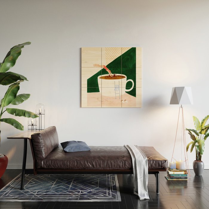 Deep Dive Coffee Wood Wall Art Gallery Image 2