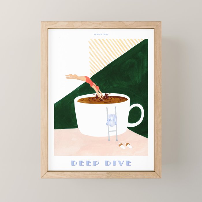 Deep Dive Coffee Mini Art Print Gallery Image 1
