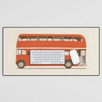 Double-Decker London Bus Desk Mat Gallery Image 1
