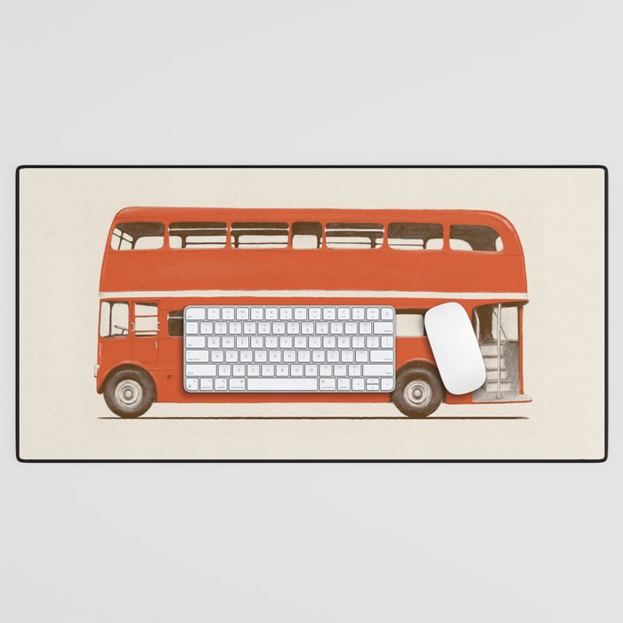 Double-Decker London Bus Desk Mat Gallery Image 1