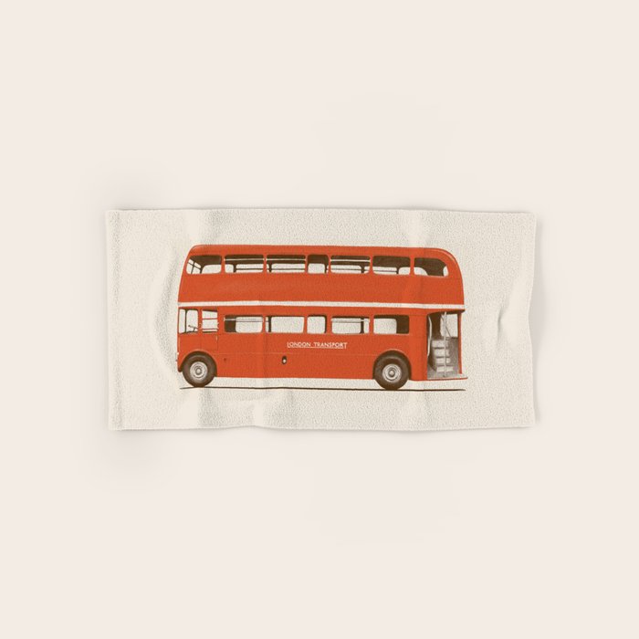 Double-Decker London Bus Bath Towel Gallery Image 1