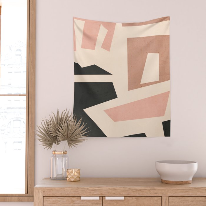 Minimal Abstract Art 53 Wall Tapestry Gallery Image 2