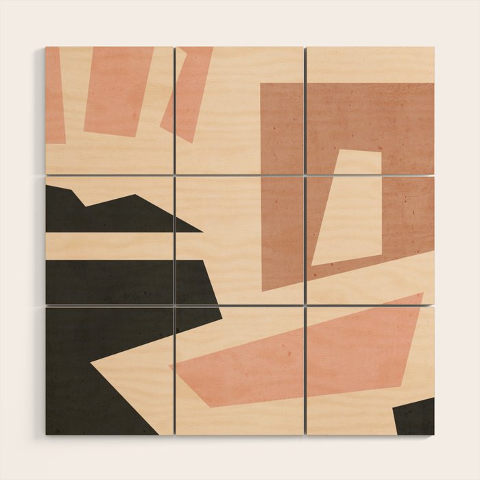 Minimal Abstract Art 53 Wood Wall Art Gallery Image 1