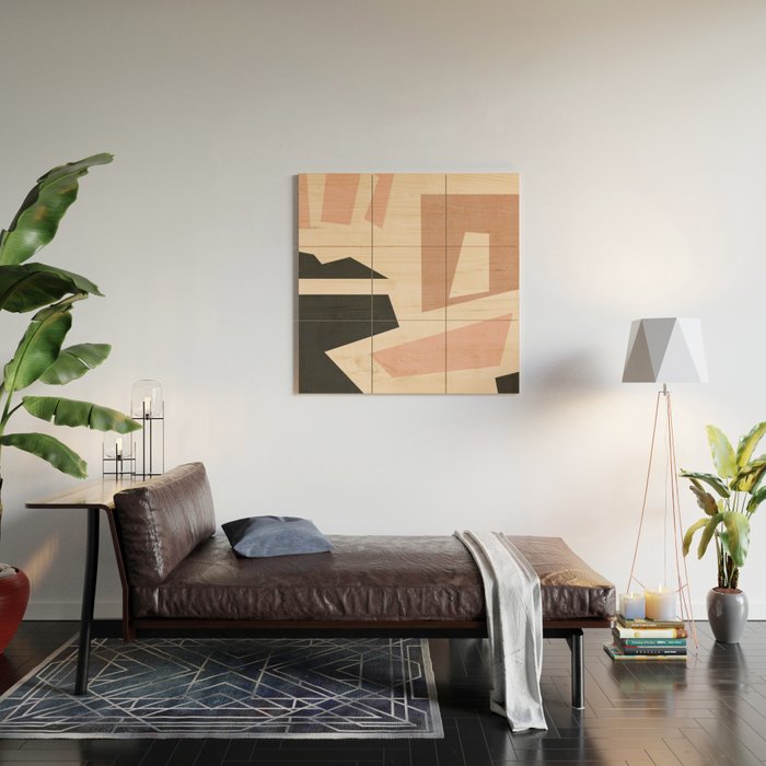 Minimal Abstract Art 53 Wood Wall Art Gallery Image 2