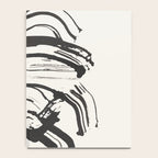 Black and White Brushstroke Minimal Abstract  Art #1 Notebook Gallery Image 4