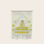 here in now surf meditate gerry lopez // retro art by surfy birdy Wall Hanging Gallery Image 1