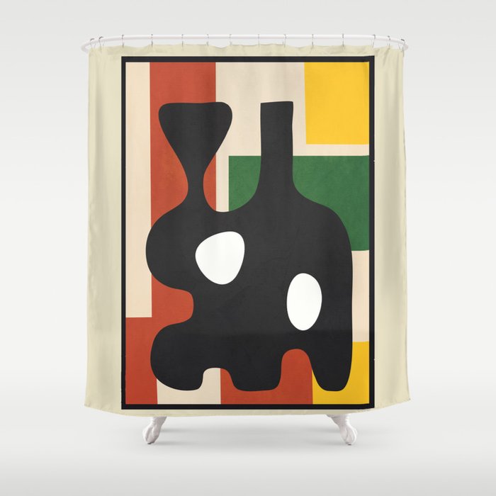 Abstract Art Vase 17 Shower Curtain Gallery Image 1