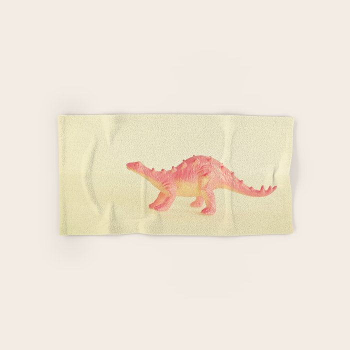 Pink Dinosaur Bath Towel Gallery Image 1