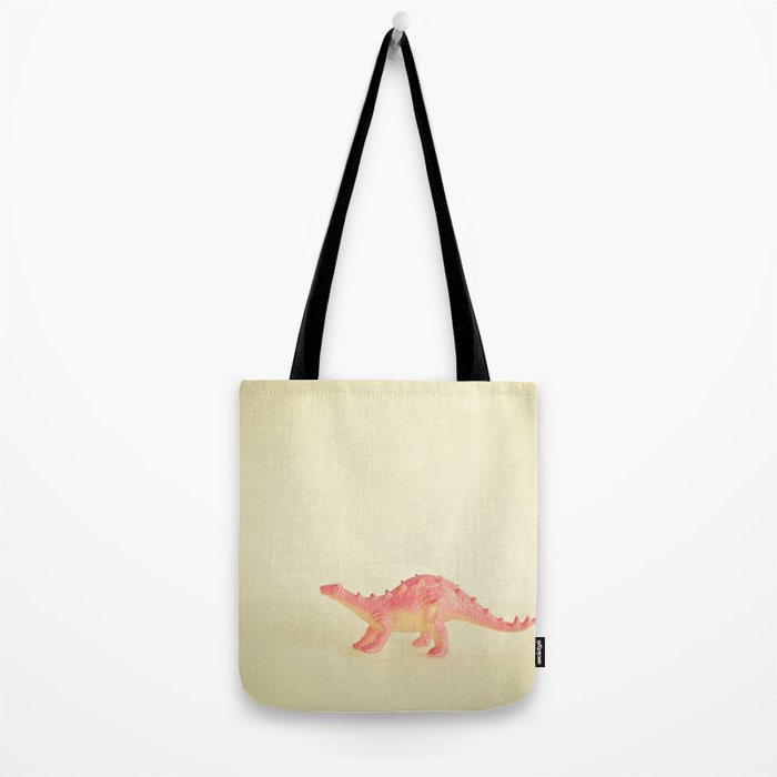Pink Dinosaur Tote Bag Gallery Image 2