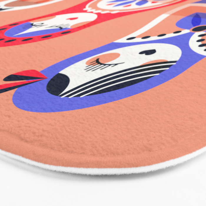 Russian Nesting Dolls - Pink & Lavender Bath Mat Gallery Image 3
