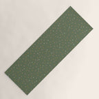 Confetti Pink Gold Cream On Muted Green Yoga Mat Gallery Image 1