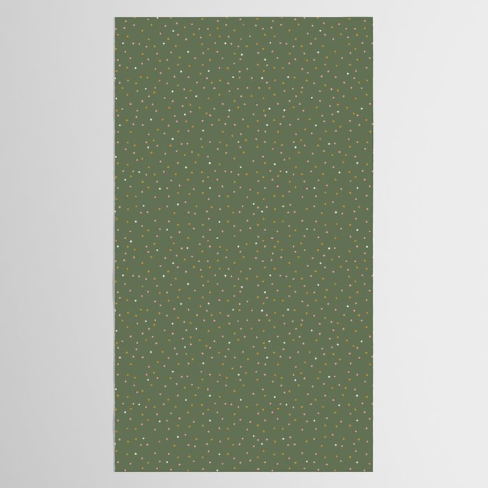 Confetti Pink Gold Cream On Muted Green Tablecloth Gallery Image 2
