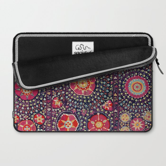 Karshi  Suzani  Antique Uzbekistan Embroidery Print Laptop Sleeve Gallery Image 2