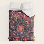 Karshi  Suzani  Antique Uzbekistan Embroidery Print Duvet Cover Gallery Image 6