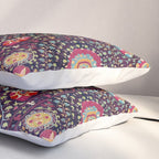 Karshi  Suzani  Antique Uzbekistan Embroidery Print Pillow Sham Gallery Image 3