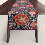 Karshi  Suzani  Antique Uzbekistan Embroidery Print Table Runner Gallery Image 1