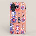 Russian Nesting Dolls - Pink & Lavender iPhone Case Gallery Image 1