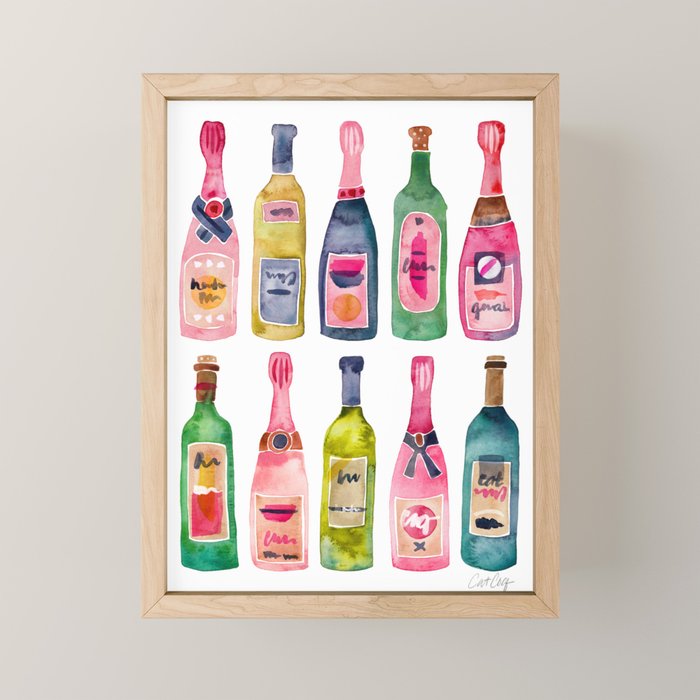 Champagne Collection Mini Art Print Gallery Image 1