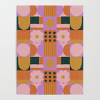 Pink and orange retro Poster Gallery Image 4