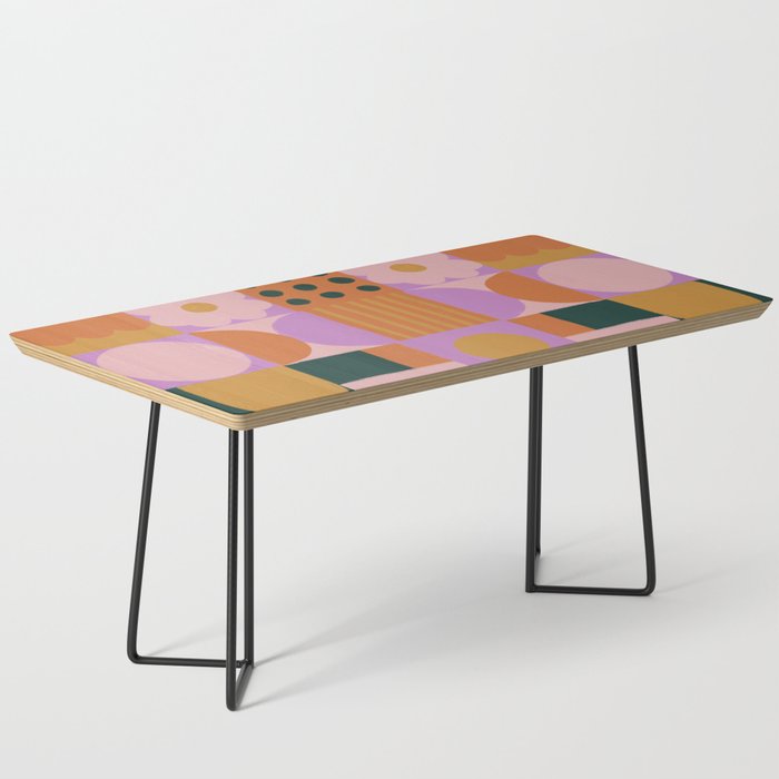 Pink and orange retro Coffee Table Gallery Image 1