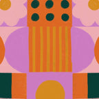 Pink and orange retro Coffee Mug Gallery Image 2