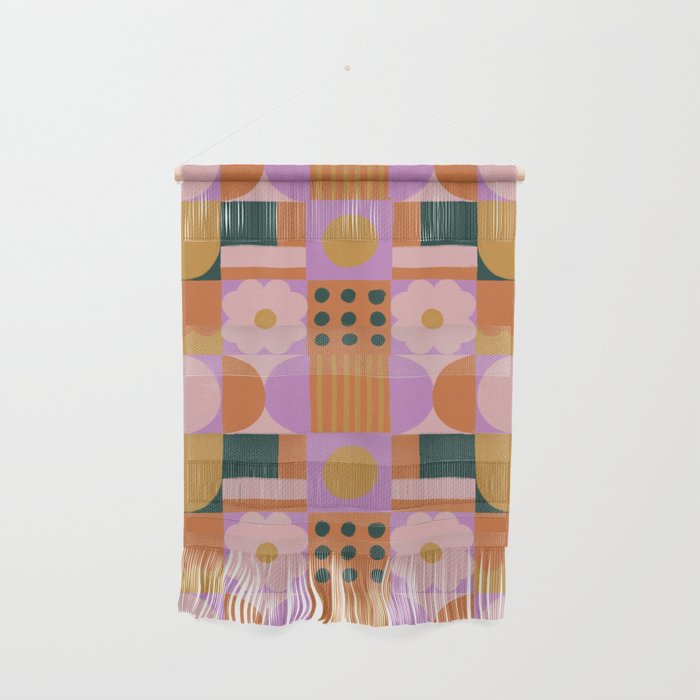 Pink and orange retro Wall Hanging Gallery Image 1
