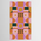 Pink and orange retro Tablecloth Gallery Image 2