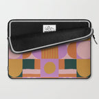 Pink and orange retro Laptop Sleeve Gallery Image 2