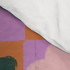 Pink and orange retro Comforter Gallery Image 4