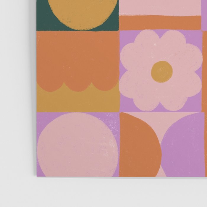 Pink and orange retro Poster Gallery Image 3