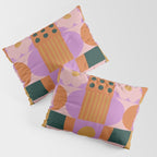 Pink and orange retro Pillow Sham Gallery Image 3