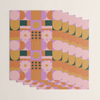 Pink and orange retro Wrapping Paper Gallery Image 3