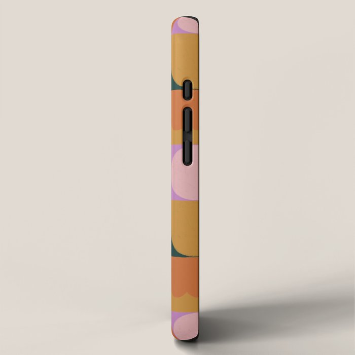 Pink and orange retro iPhone Case Gallery Image 2
