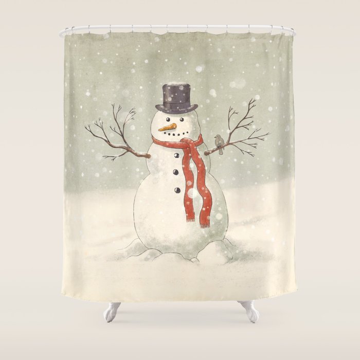The Snowman  Shower Curtain Gallery Image 1