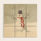 The Snowman  Wood Wall Art Gallery Image 1