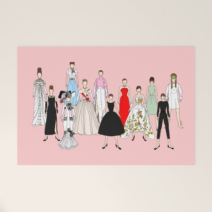 Think Pink Outfits Fashion Audrey Welcome Mat Gallery Image 1