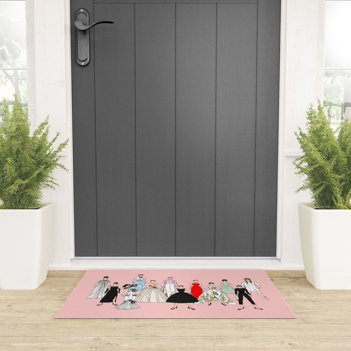 Think Pink Outfits Fashion Audrey Welcome Mat Gallery Image 3