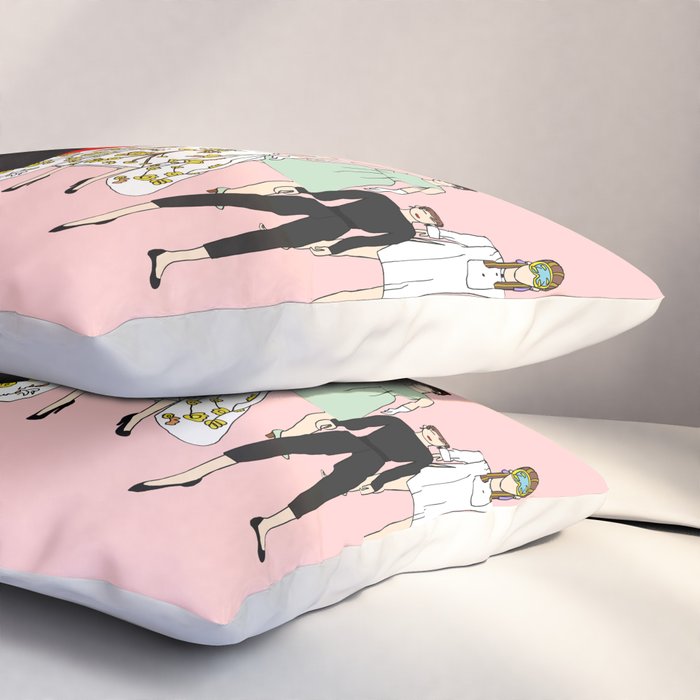 Think Pink Outfits Fashion Audrey Pillow Sham Gallery Image 3