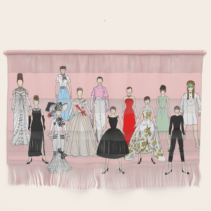 Think Pink Outfits Fashion Audrey Wall Hanging Gallery Image 1