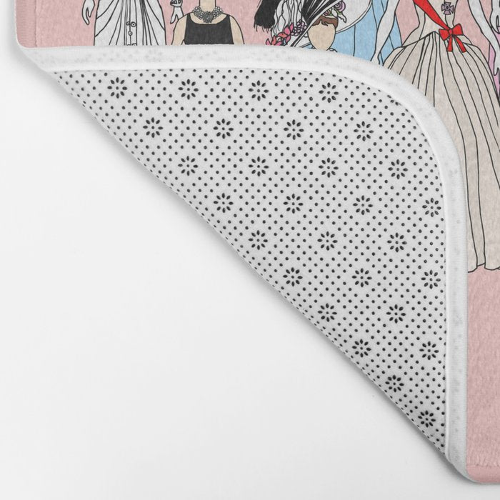 Think Pink Outfits Fashion Audrey Bath Mat Gallery Image 2