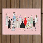 Think Pink Outfits Fashion Audrey Outdoor Rug Gallery Image 1