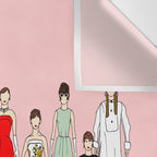 Think Pink Outfits Fashion Audrey Wall Tapestry Gallery Image 3